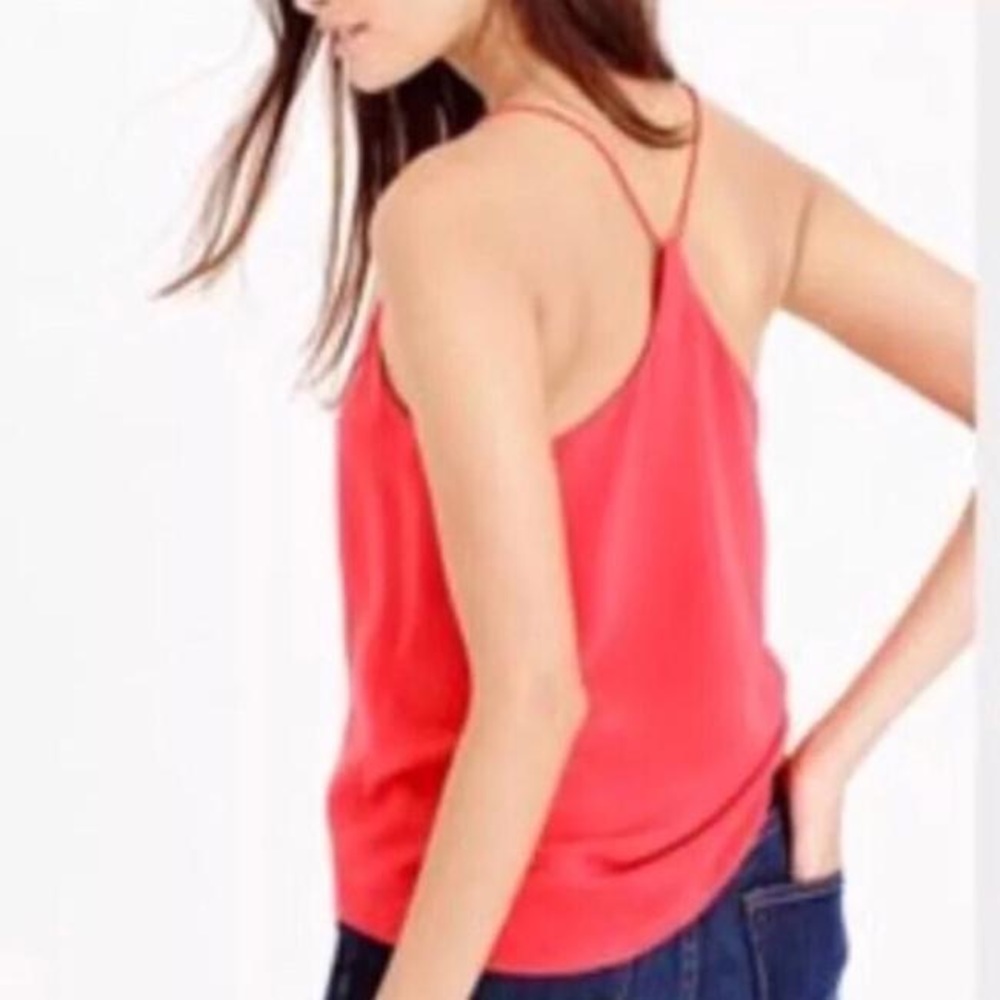 J Crew Red “Carrie” Tank/Camisole